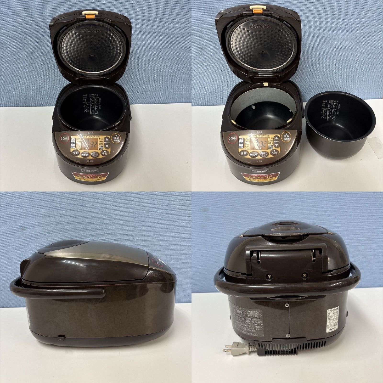 I393 ? 大容量！ ZOJIRUSHI 10合 IH炊飯ジャー ⭐ 動作確認済