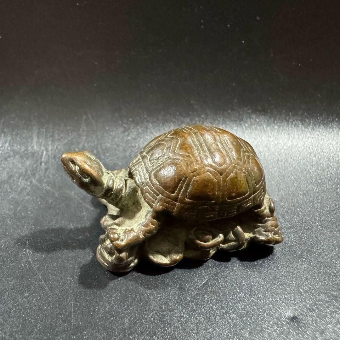 銅 細工 茶道具 香道具 蓋置 置物 亀 銅製 銅 細工 茶道具 香道具 蓋