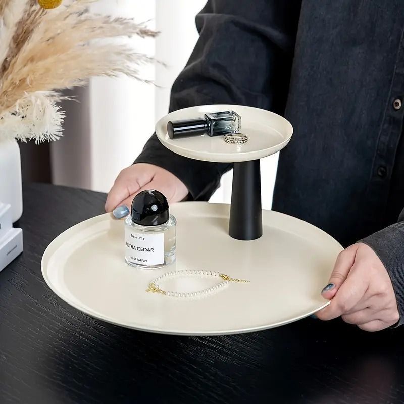 ディスプレイスタンド インテリアトレイ 2段 トレイ トレー 収納 小物