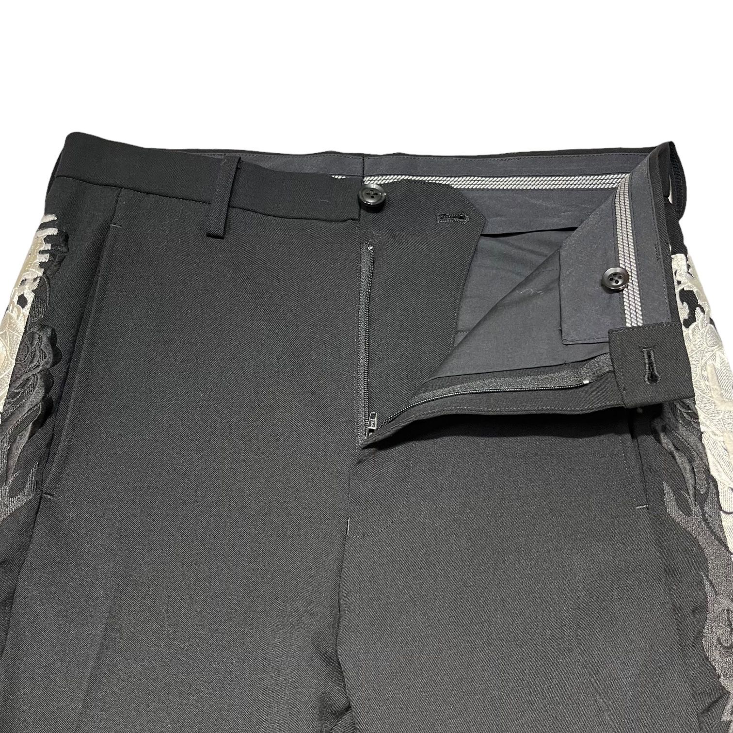 doublet(ダブレット) 19AW LINED CHAOS EMBROIDERY WIDE TAPERED