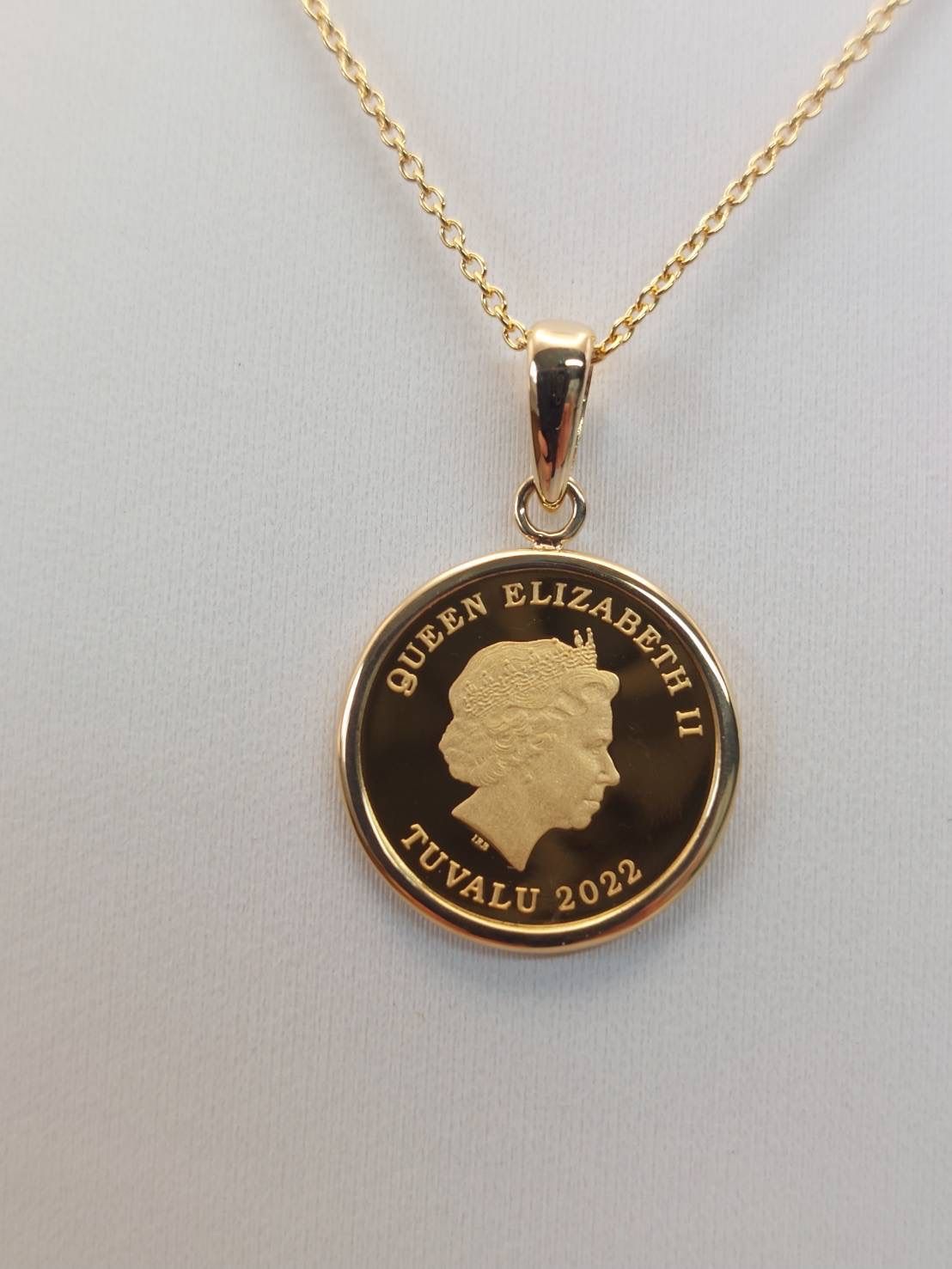 新品・未使用品】純金/18金 1/25ozツバルホース エリザベス コイン