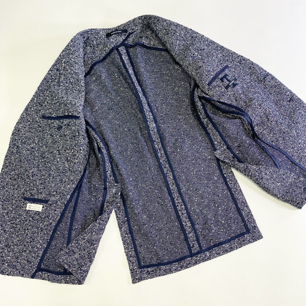 TAGLIATORE MONTECARLO リネンコットン ネイビー 50サイズ TAGLIATORE