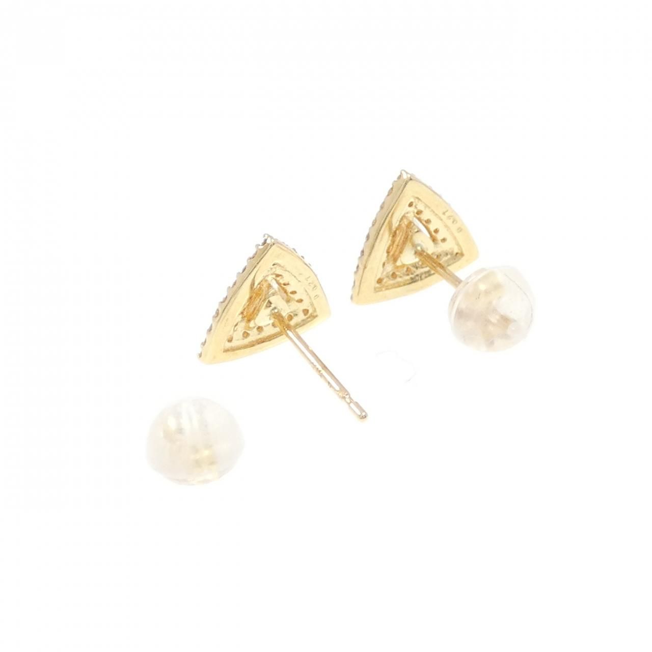 新品】K18YG ダイヤモンド ピアス 0.54CT - メルカリ