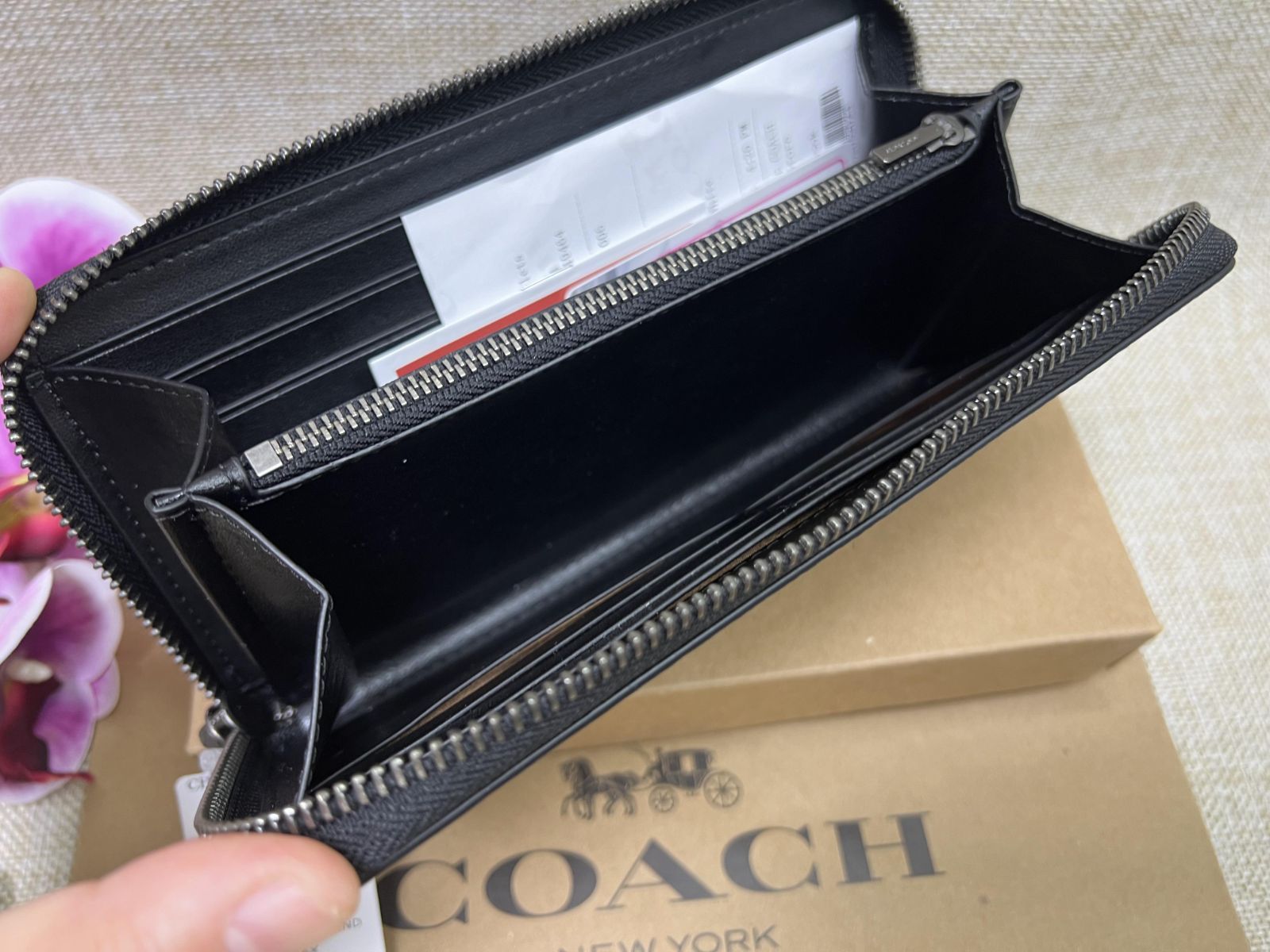 コーチ COACH 長財布 財布 アコーディオン ウォレット シグネチャー 