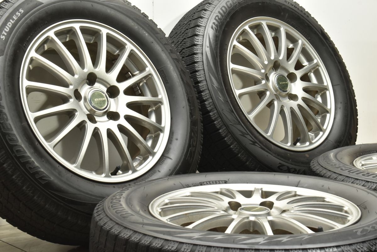 ブリヂストン エコフォルム 16in 6.5J 46 PCD114.3 ブリザックVRX2 215|65R16 アルファード ヴェルファイア エクストレイル CX-3