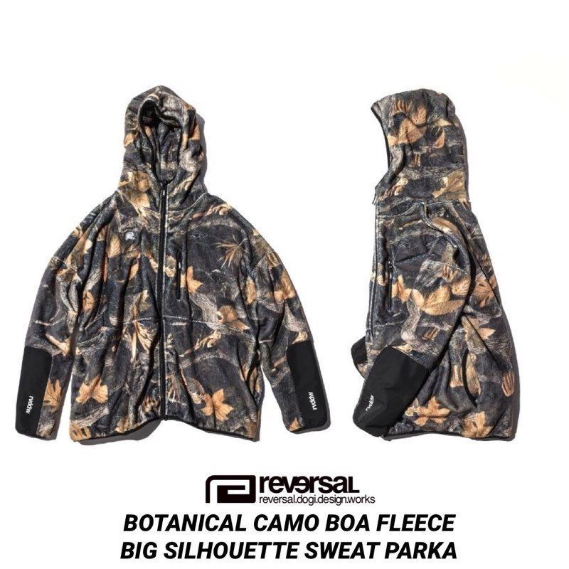 5☆大好評 リバーサル reversal BOTANICAL CAMO BOA FLEECE tdh