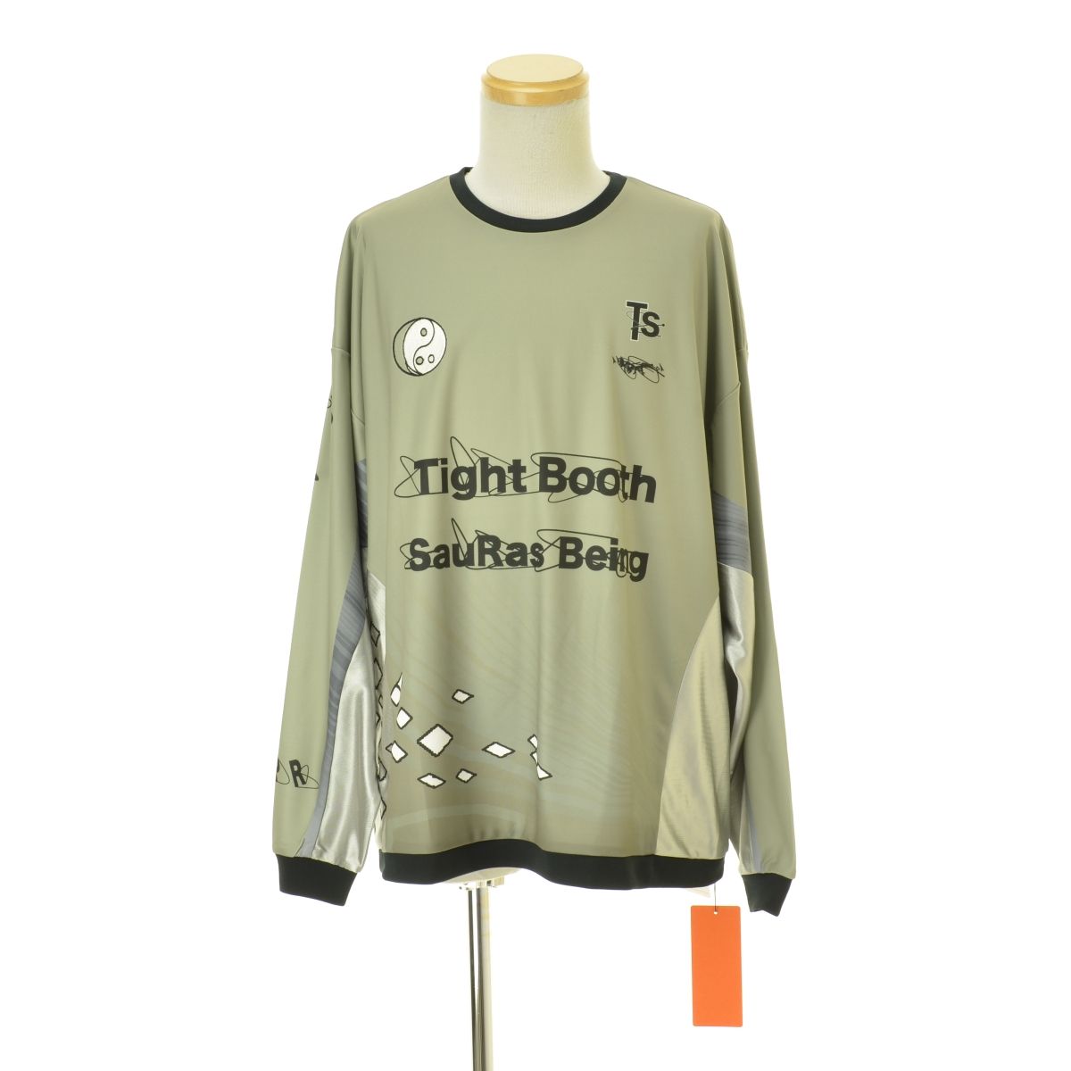 TIGHTBOOTH x SauRas Being L/S SOCCER JERSEY（Black）［サッカー 