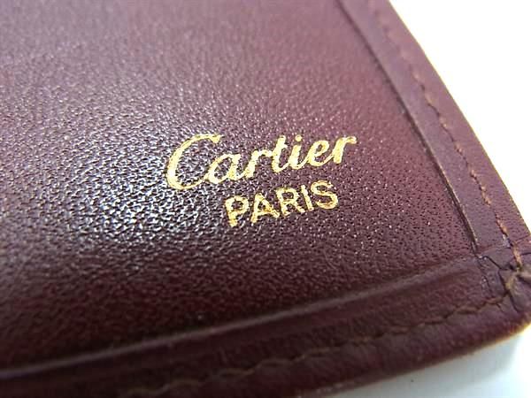 Cartier カルティエ マストライン レザー 二つ折り 財布 ウォレット