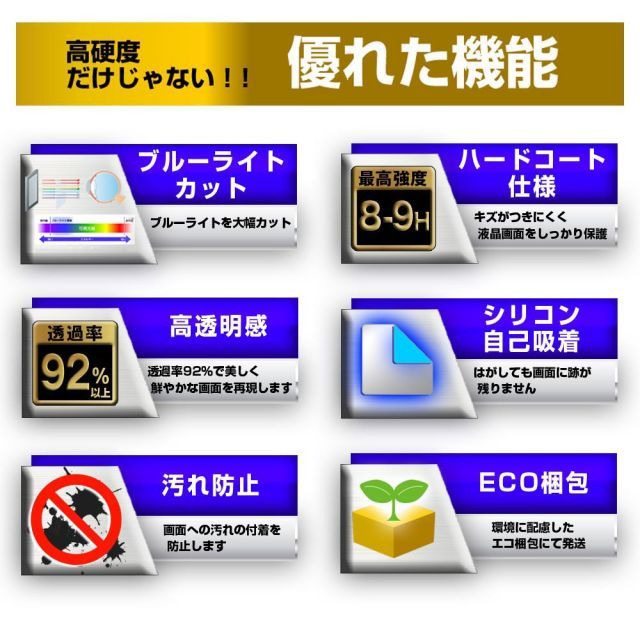 富士通 FMV ESPRIMO FH-X/D2 FMVFXD2B [27インチ] 機種で使える 強化 ガラスフィルム と 同等の 高硬度9H ブルーライトカット クリア光沢 液晶保護フィルム メール便送料無料 ESPRIMO FMVFXD2B 富士通 バリュー 通常配送商品の通販なら: FH-X&frasl;E2