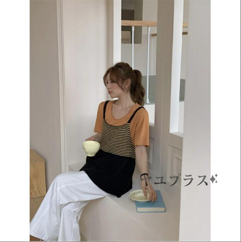 Uネック ニット