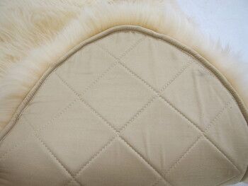 ムートンフリース 約60×90cm 長毛 厚手 M 511 F ベージュ MARWIL-DEMENAGEMENTS_CH