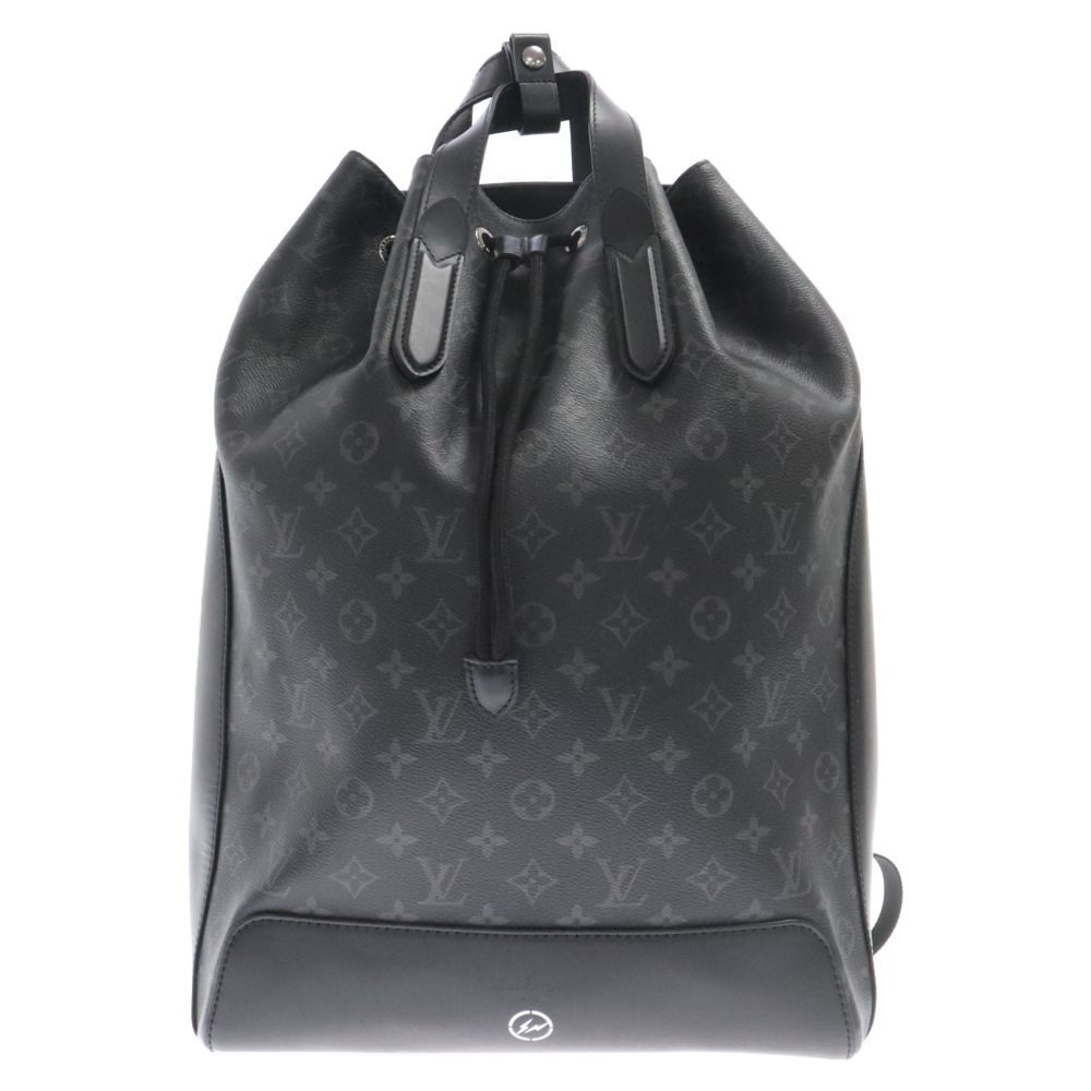 LOUIS VUITTON (ルイヴィトン) × fragment design 伊勢丹限定 モノグラムエクリプス エクスプローラー  フラグメントデザイン レザー バックパック リュック ブラック M43275 - メルカリ