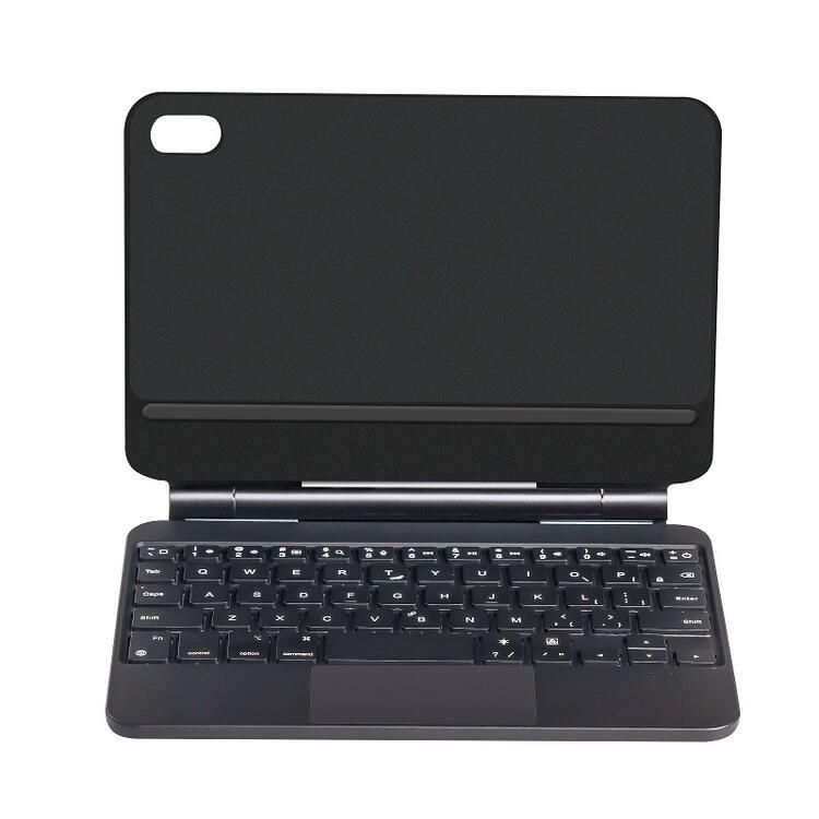 iPad mini6| mini7 |mini A17 Pro 用 Bluetooth ワイヤレス キーボード 磁気吸着ケース マジック スマートキーボード トラックパッド付 バックライト付 オートスリープ スタンド機能 63キー 63鍵 スペースグレイ CHRISTIANNAURATH_COM_BR