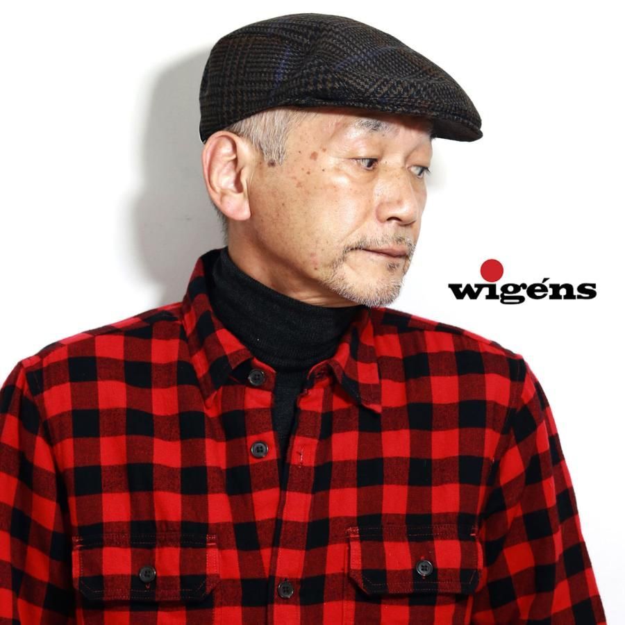 wigens ウィゲン ハンチング帽 メンズ 冬 イタリアングレンチェック 帽子 メンズ アイビーキャップ メンズ ハンチング帽子 メンズ ハンチングキャップ TB