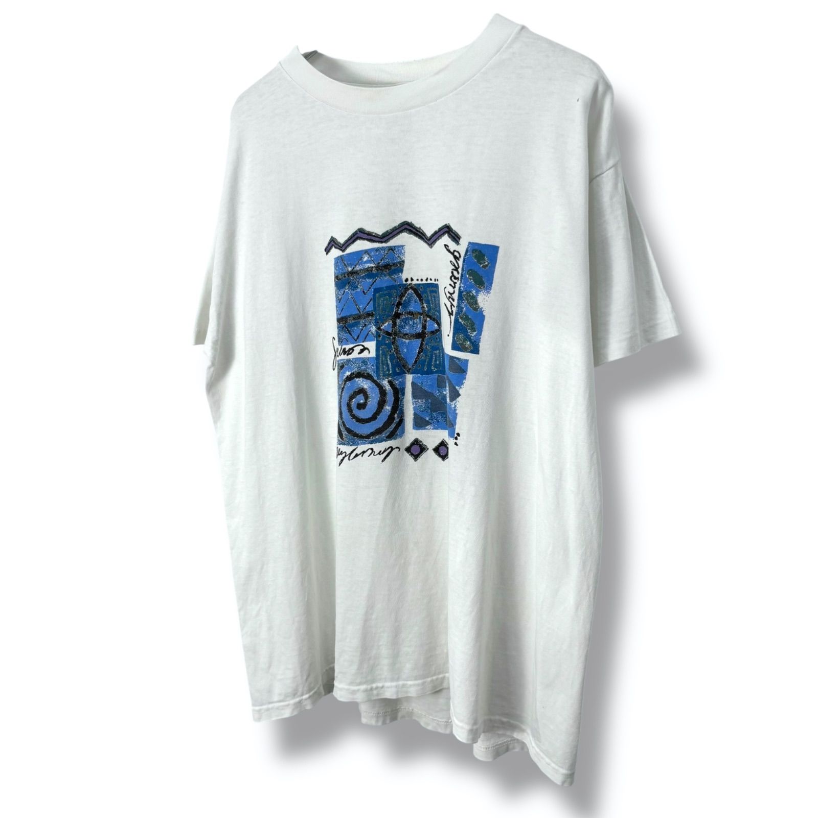 80s-90s Art Print T-Shirt 【M】 80年代 90年代 アート Tシャツ