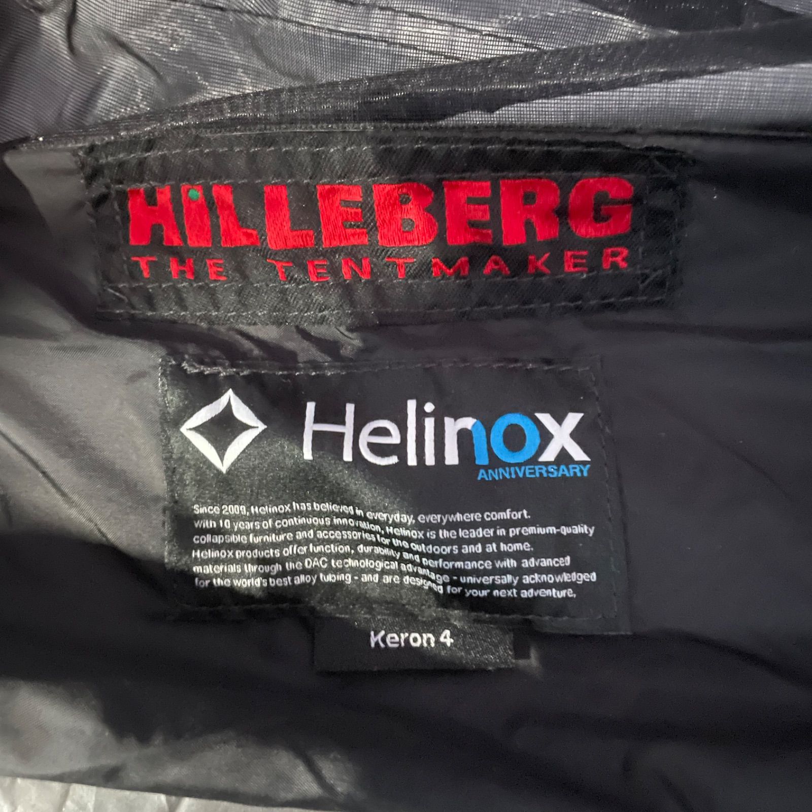 Helinox keron 4GT Hilleberg ケロン4GT ヒルバーグ　純正フットプリント付き