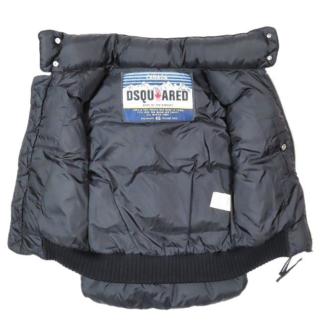 DSQUARED2 ブラック ダウンベスト サイズ46 DSQUARED2（ディー