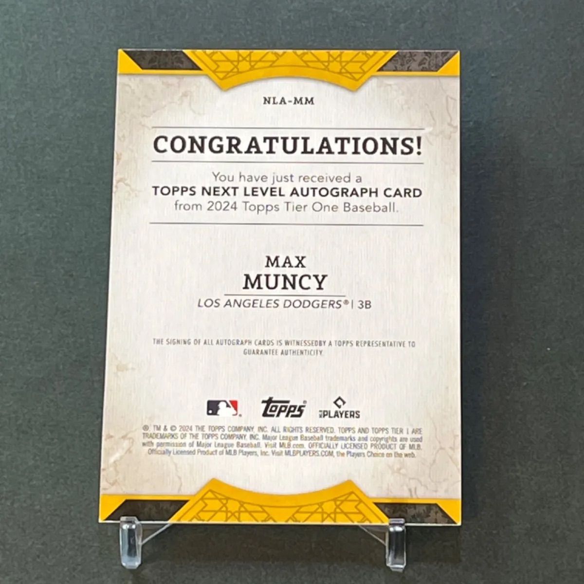75枚限定】2024 Topps Tier One マックスマンシー 直筆サインカード 