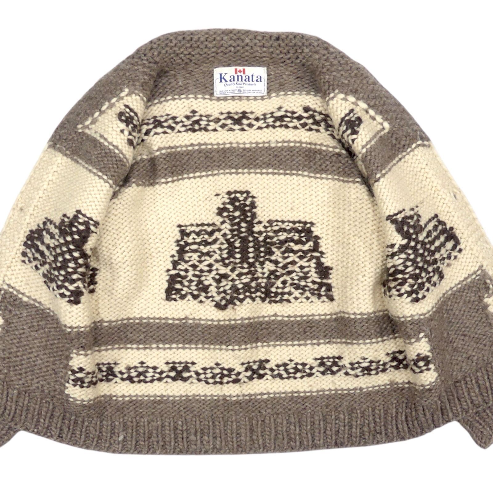 カウチン セーター kanata ニット XXXL カナダ製 カナタ ハンドニット