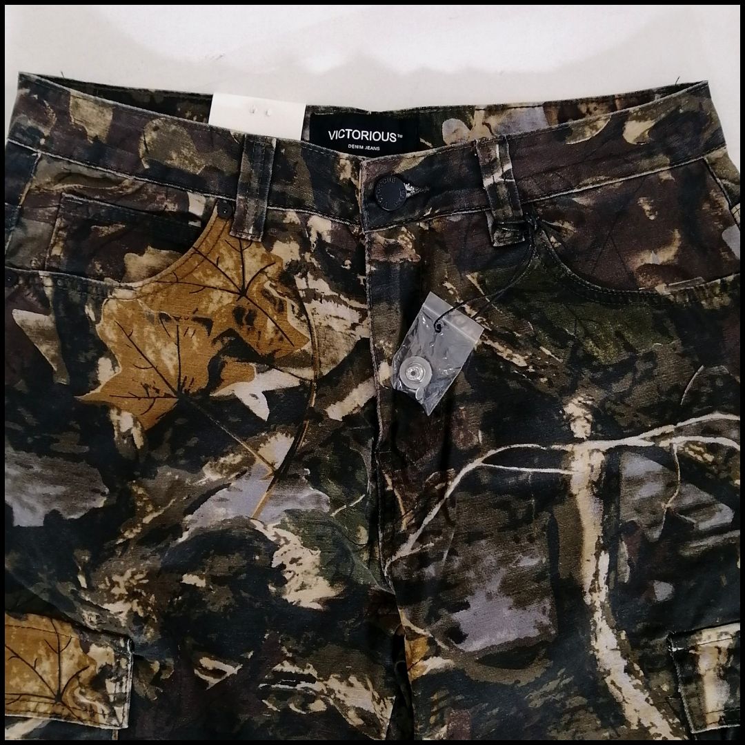 90s Vintage リアルツリー 迷彩 ブラック バギーパンツ HipHop 希少 90s TREBARK 石垣迷彩 ツリーカモ カーゴパンツ リアル