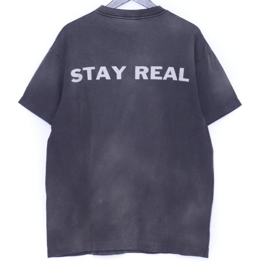 SAINT MICHAEL PTP_SS TEE STAY REAL BLK Mサイズ ブラック SM-YS8 