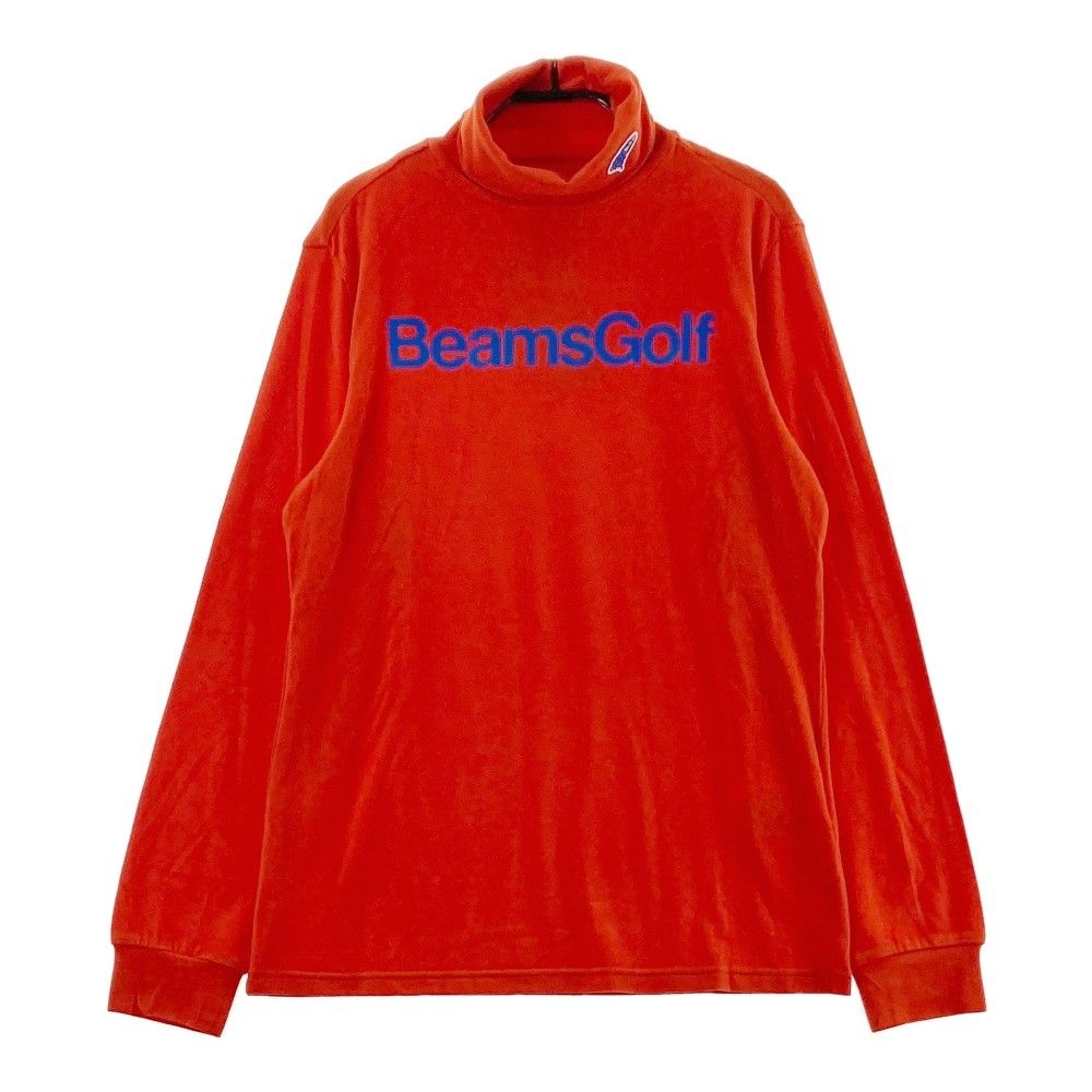 サイズ：M BEAMS GOLF ビームスゴルフ  タートルネック 長袖Tシャツ ロゴ オレンジ系 [240101240969]# ゴルフウェア レディース ストスト