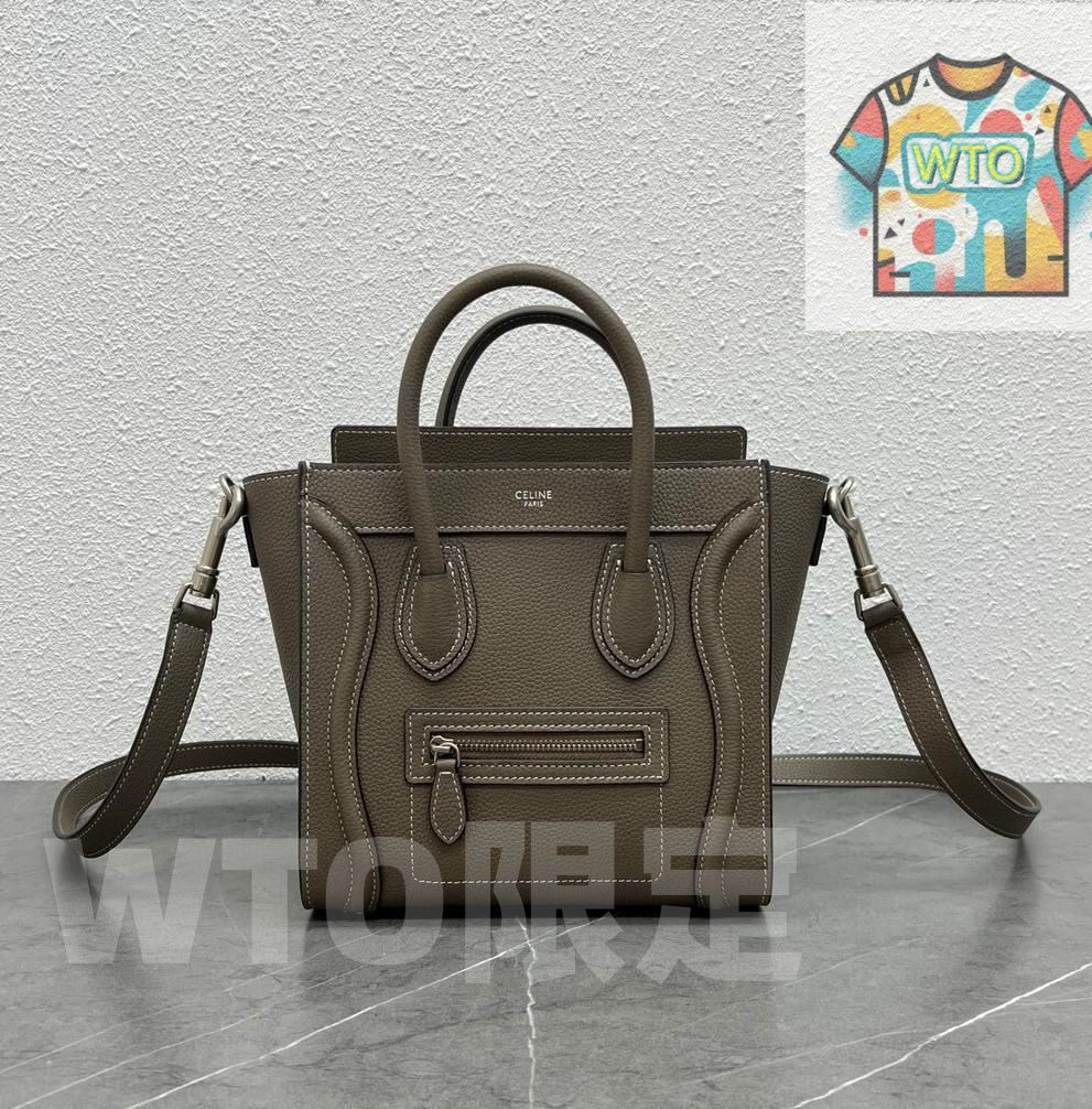 CELINE ハンドバック CELINE セリーヌ バッグ ラゲージ マイクロショッパー ベージュ