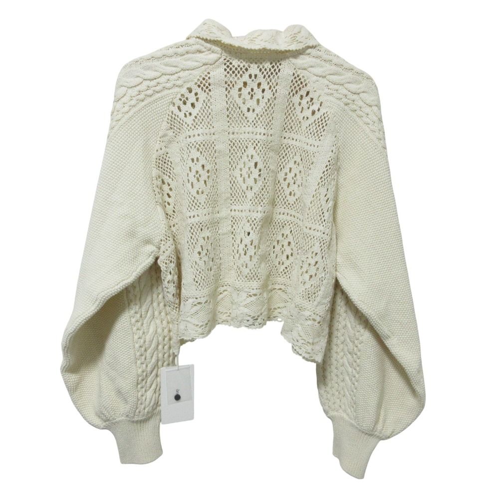 未使用 anuke アンヌーク Layered Lace Knit 透かし模様 ニット