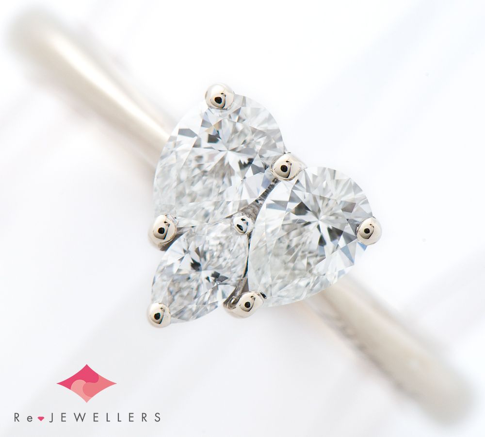 ダミアーニ スリーストーン ダイヤモンド リング・指輪 - メルカリ 