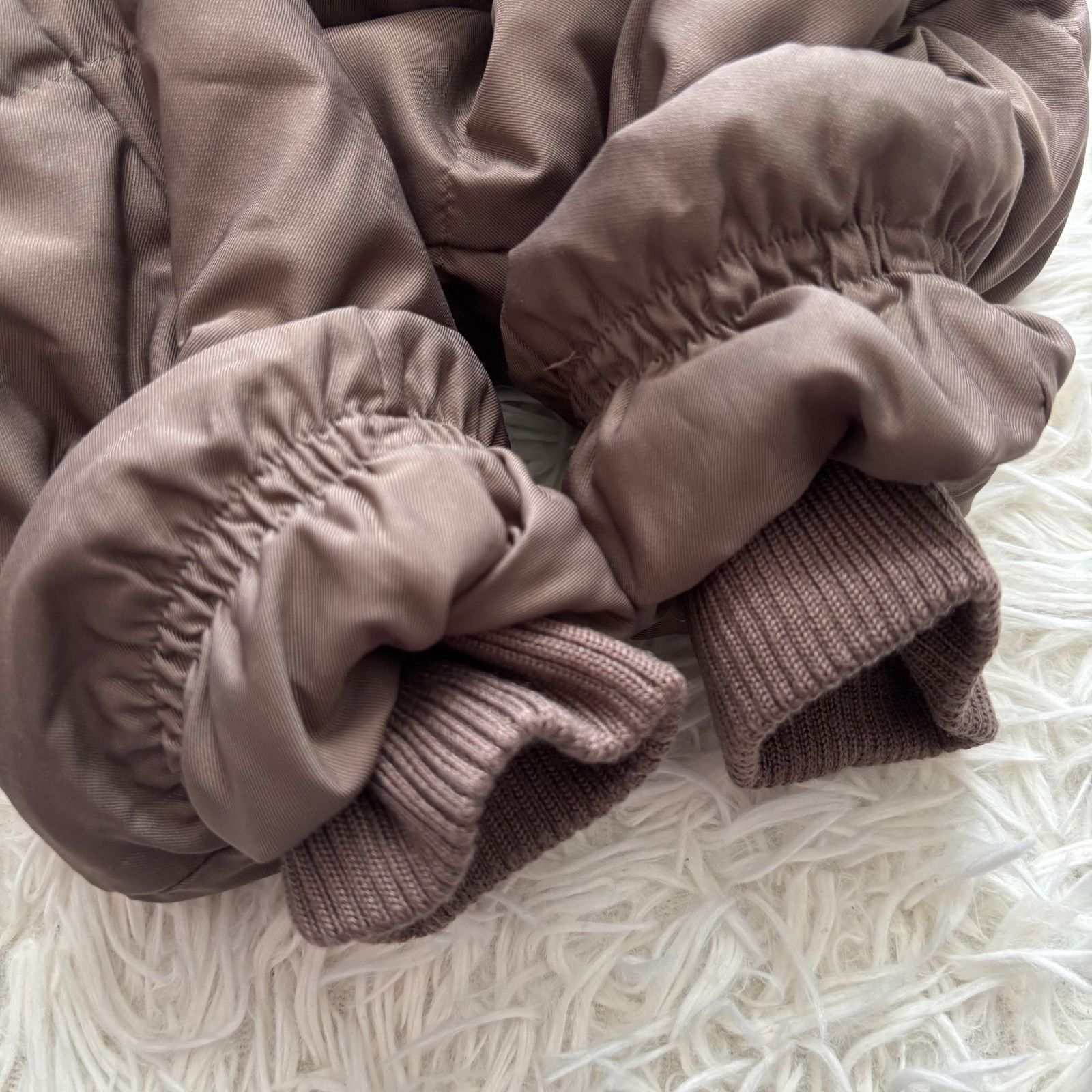 2023AW 美品 INDIVI フーデッドファーダウンコート ブルー