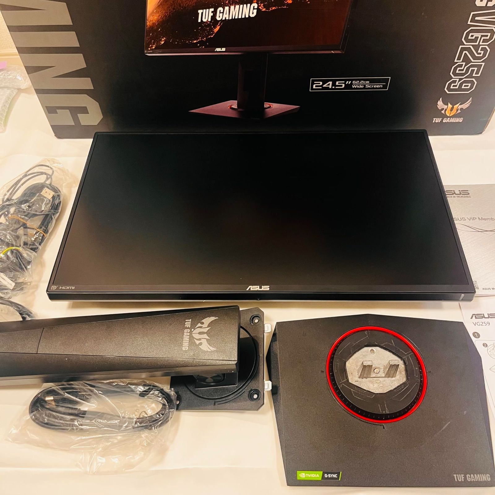 ASUS ゲーミングモニター TUF Gaming VG259QR-J 24.5インチ No2527