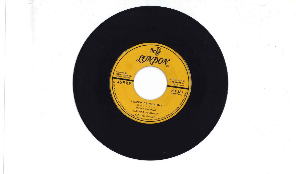 7 Rolling Stones I Wanna Be Your Man / Stoned HIT323 LONDON Japan 