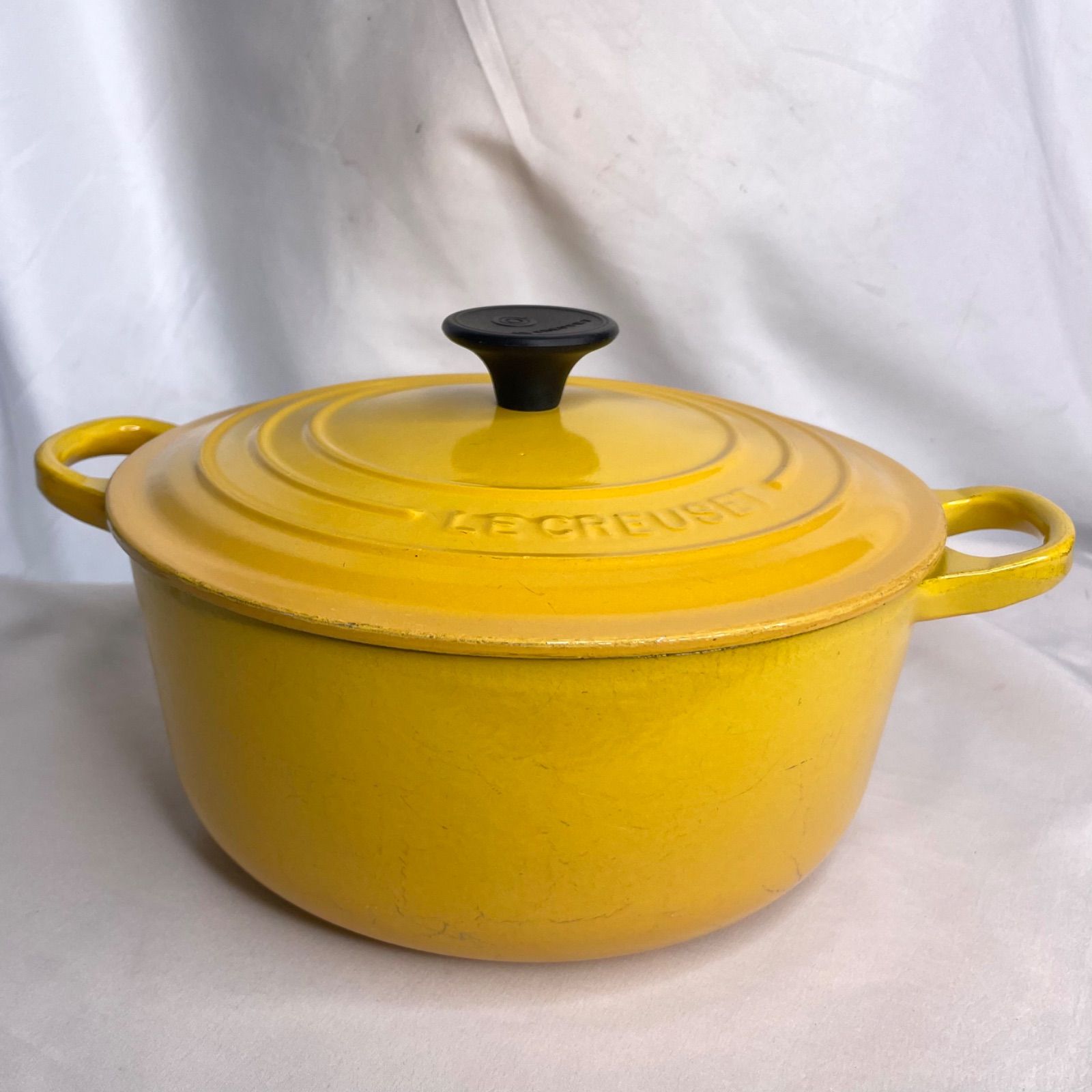 ○ ルクルーゼ ココットロンド イエロー 20cm