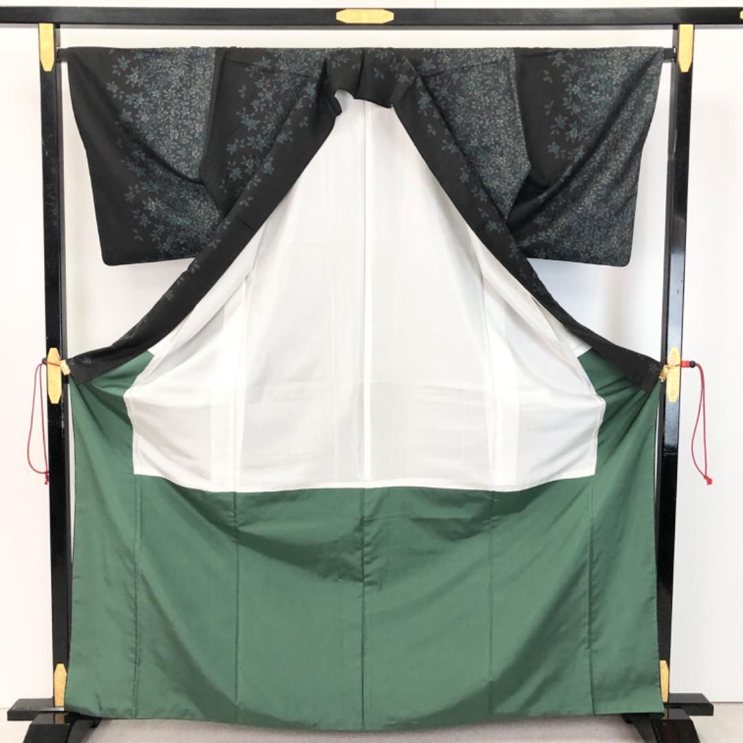 本場大島紬 カタス7マルキ 花模様 黒色 トールサイズ K-5300