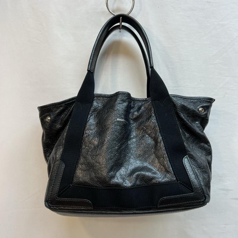 バレンシアガ レザー ネイビー カバス トートバッグ 542017 バレンシアガ BALENCIAGA ネイビーカバスXS 542017 ブラック
