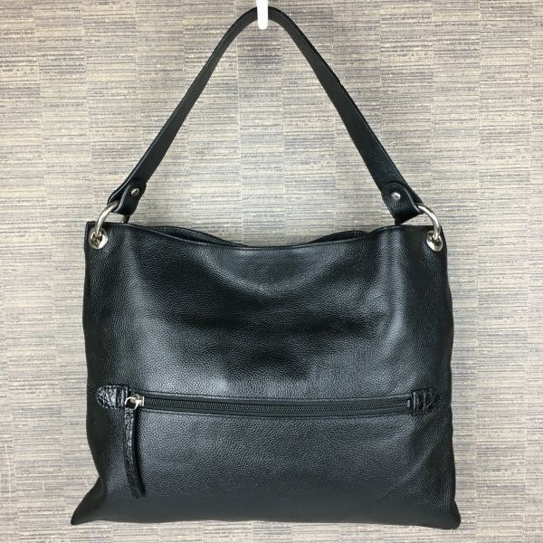 BEAUGRAND/ボーグラン レザー 肩掛け/ハンドバッグ〈黒/BLACK〉bag〕菅