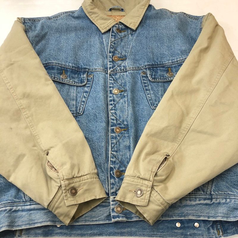 ジャケット・アウター 90s OLD GAP denim stadium jacket Vtg 90s Gap Denim Jean Jacket Men's M Light Wash Trucker USA