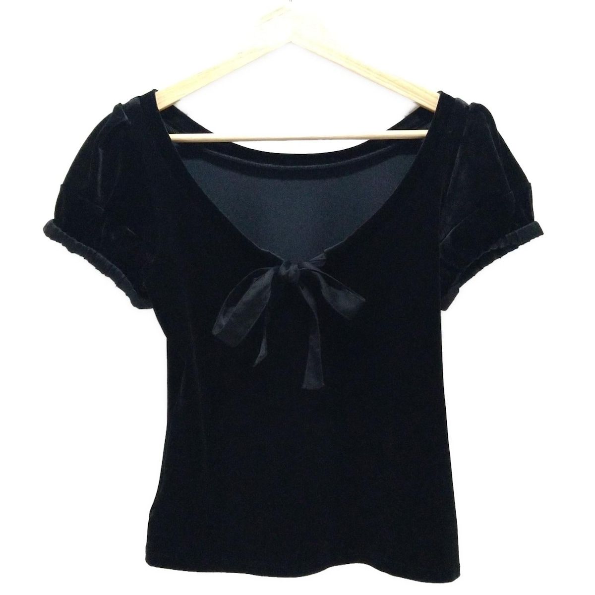ベロアノワールバイフォクシー ニューヨーク 半袖カットソー サイズ40 M レディース - 黒 クルーネック
