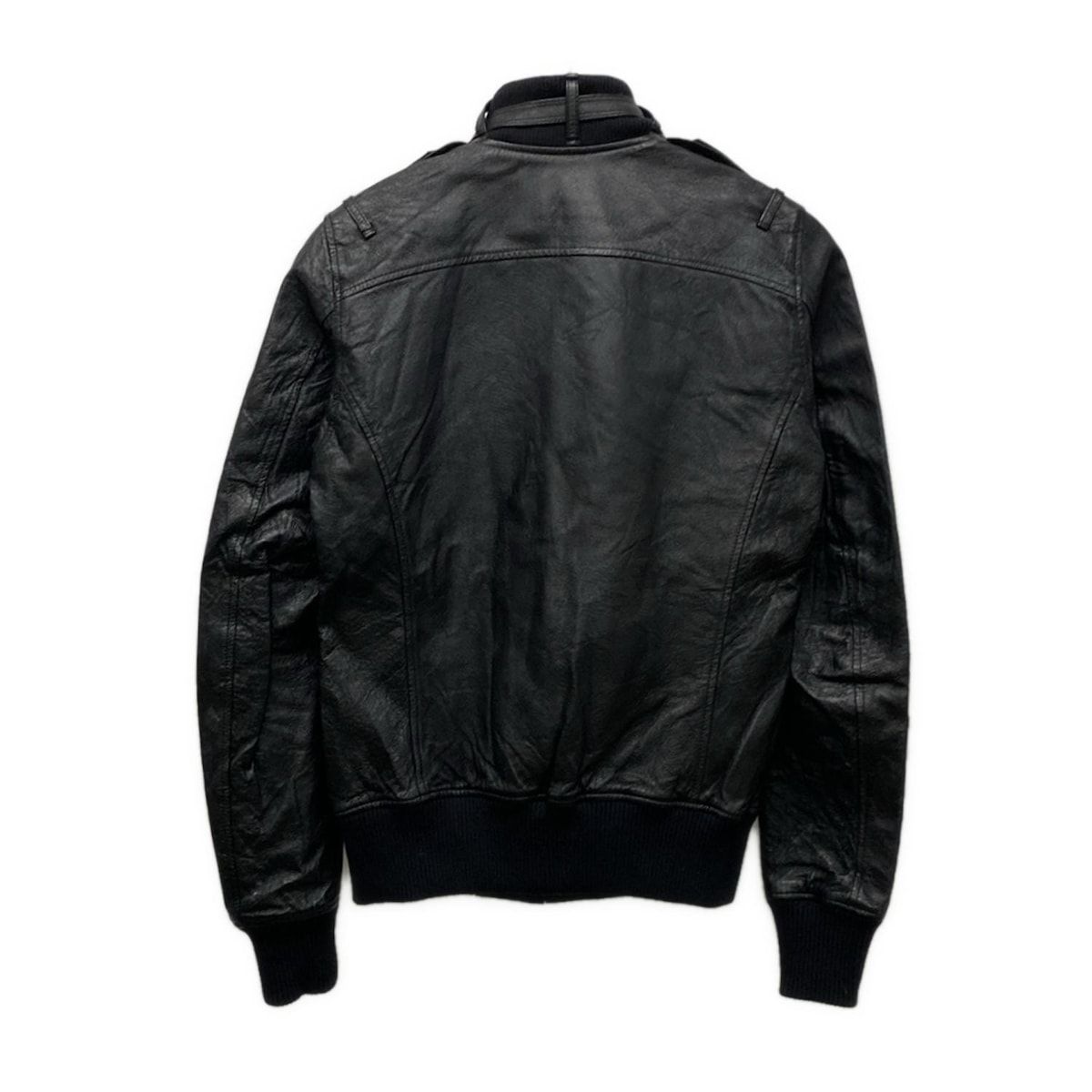 HYSTERIC GLAMOUR ヒステリックグラマー ブルゾン サイズsmall S レディース - 黒 長袖 レザー ジップアップ 春 秋