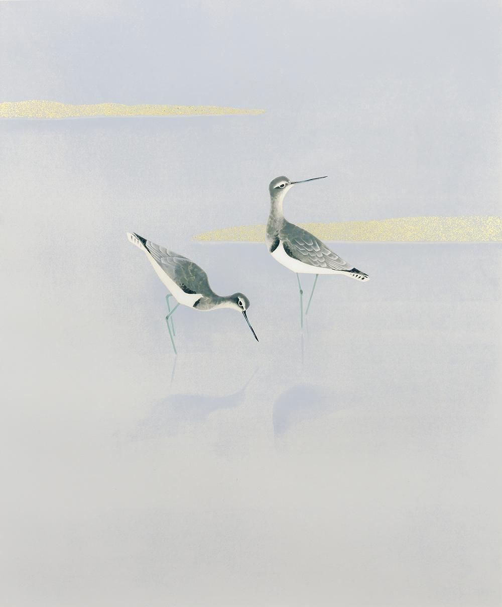 真作 WISH 上村淳之 汀 リトグラフ 約20号 大作 直筆サイン 〇文化勲章 文化功労者 花鳥画第一人者 25082716 WWW_IBETON_RU