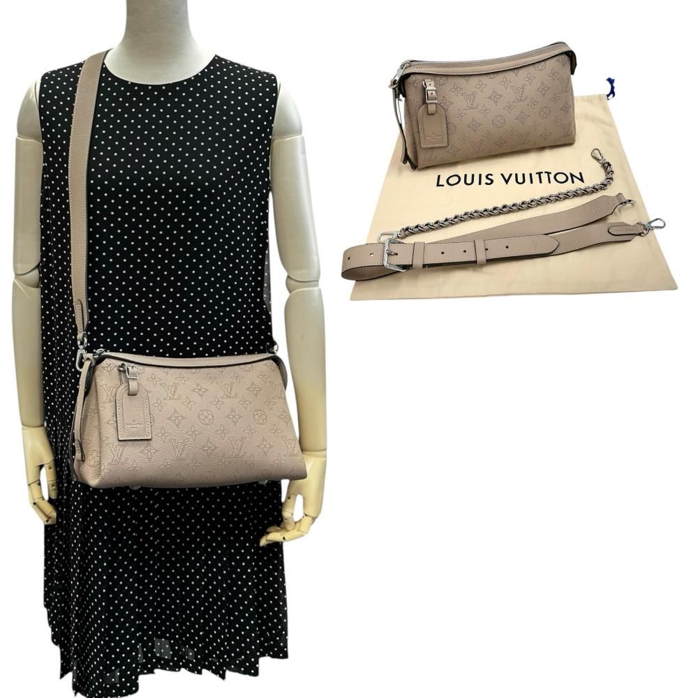 ルイ・ヴィトン LOUIS VUITTON マヒナ M24255 ハンド・イット・オールPM  ガレ 2wayショルダー ベージュ【鑑定済み】正規品 新作*LV*Hand It All PM マヒナ2wayショルダーバッグ M24255 (Louis