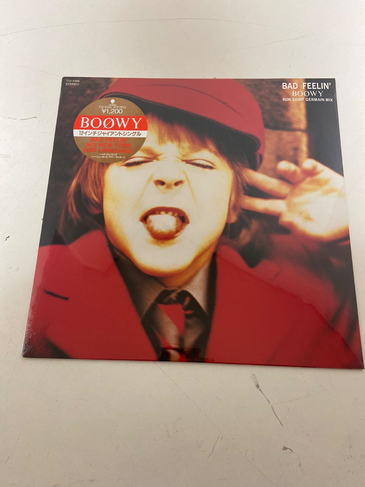 ☆未開封☆ 12インチジャイアントシングル ボウイ BOOWY BAD FEELI'N