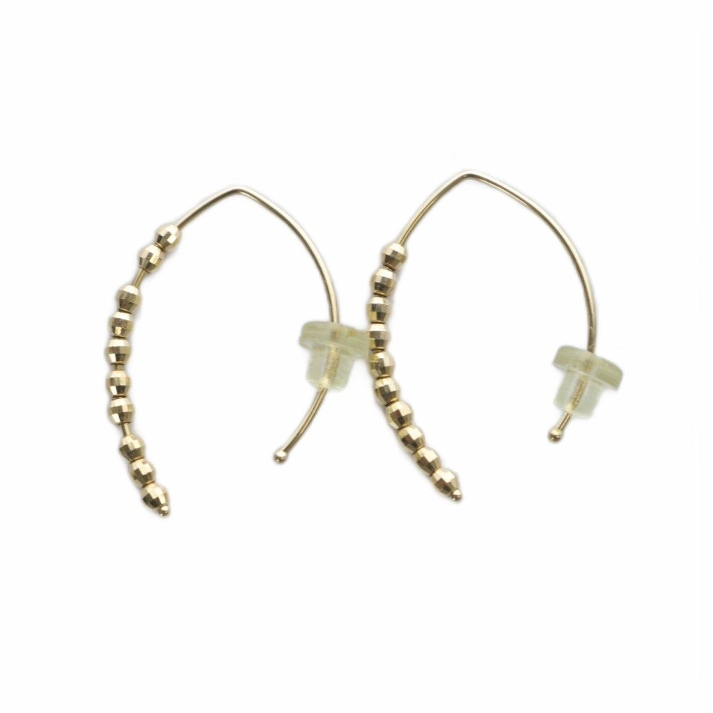 MIZUKI ラージバナナフープピアス ピンク ゴールド MIZUKI（ミズキ）の