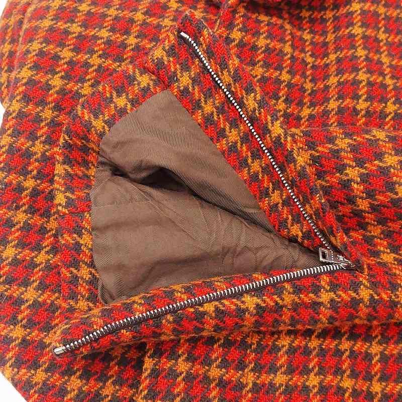 マルニ MARNI 17AW ステンカラーコート ロング 千鳥柄 チェック