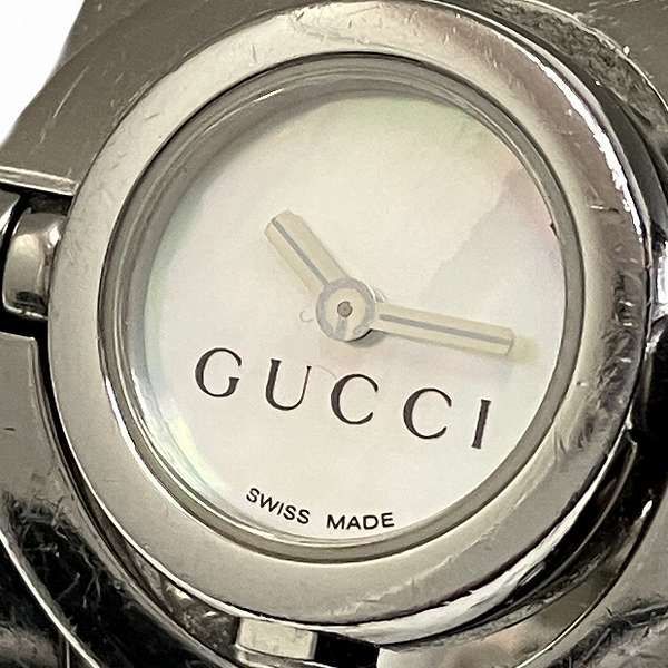 グッチ GUCCI トワール ハートデザイン バングルウォッチ 112