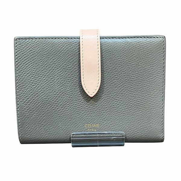 セリーヌ CELINE ミディアム ストラップウォレット 10B643BUR.10GV 2つ折り財布 レディース