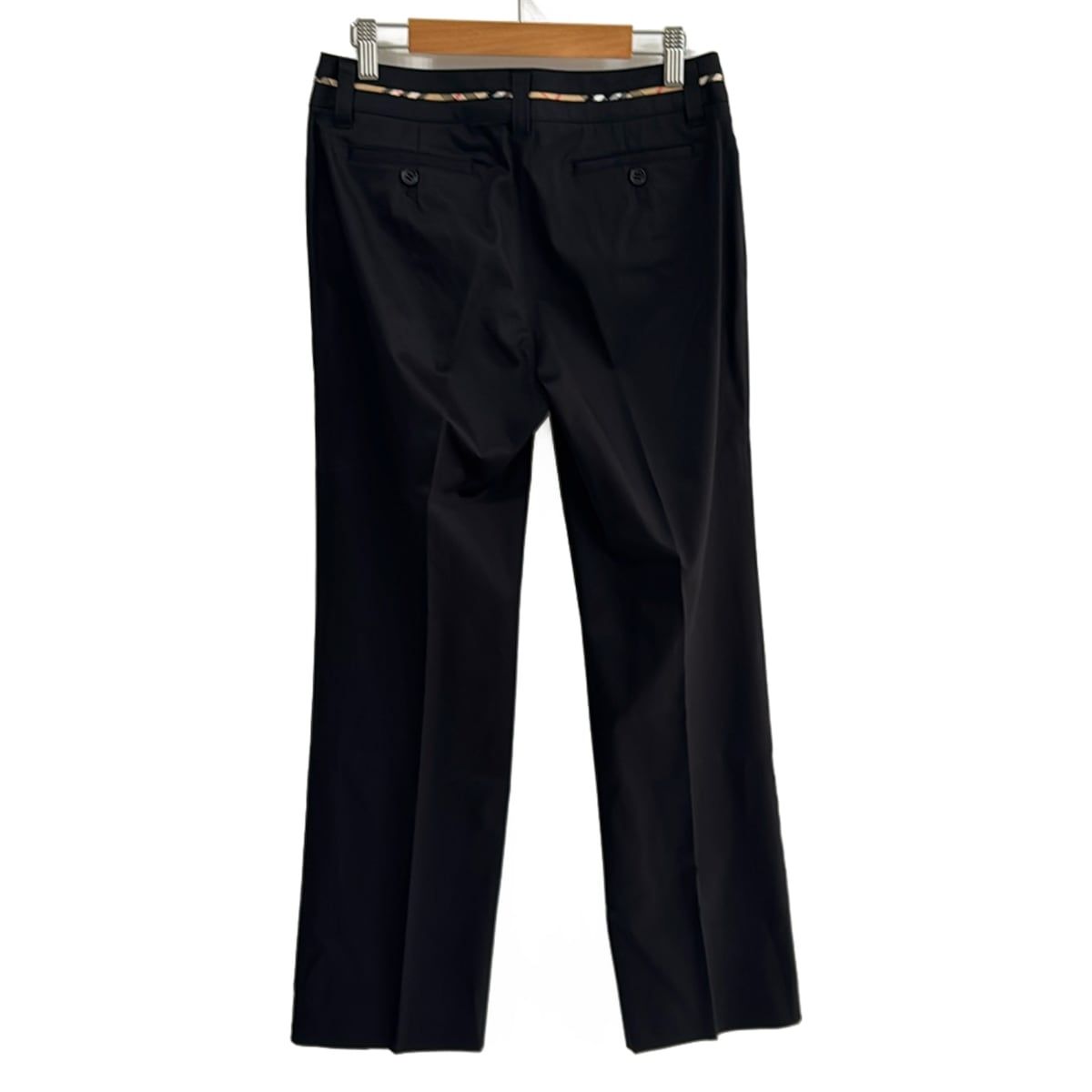 Burberry LONDON バーバリーロンドン パンツ サイズ40 L レディース - 黒 フルレングス