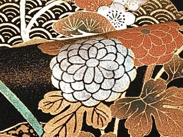 GON様ご確認用正絹黒留袖　作家物　花車文　金彩　② 金彩の留袖で人気・おすすめ商品｜着物レンタル・通販【きもの