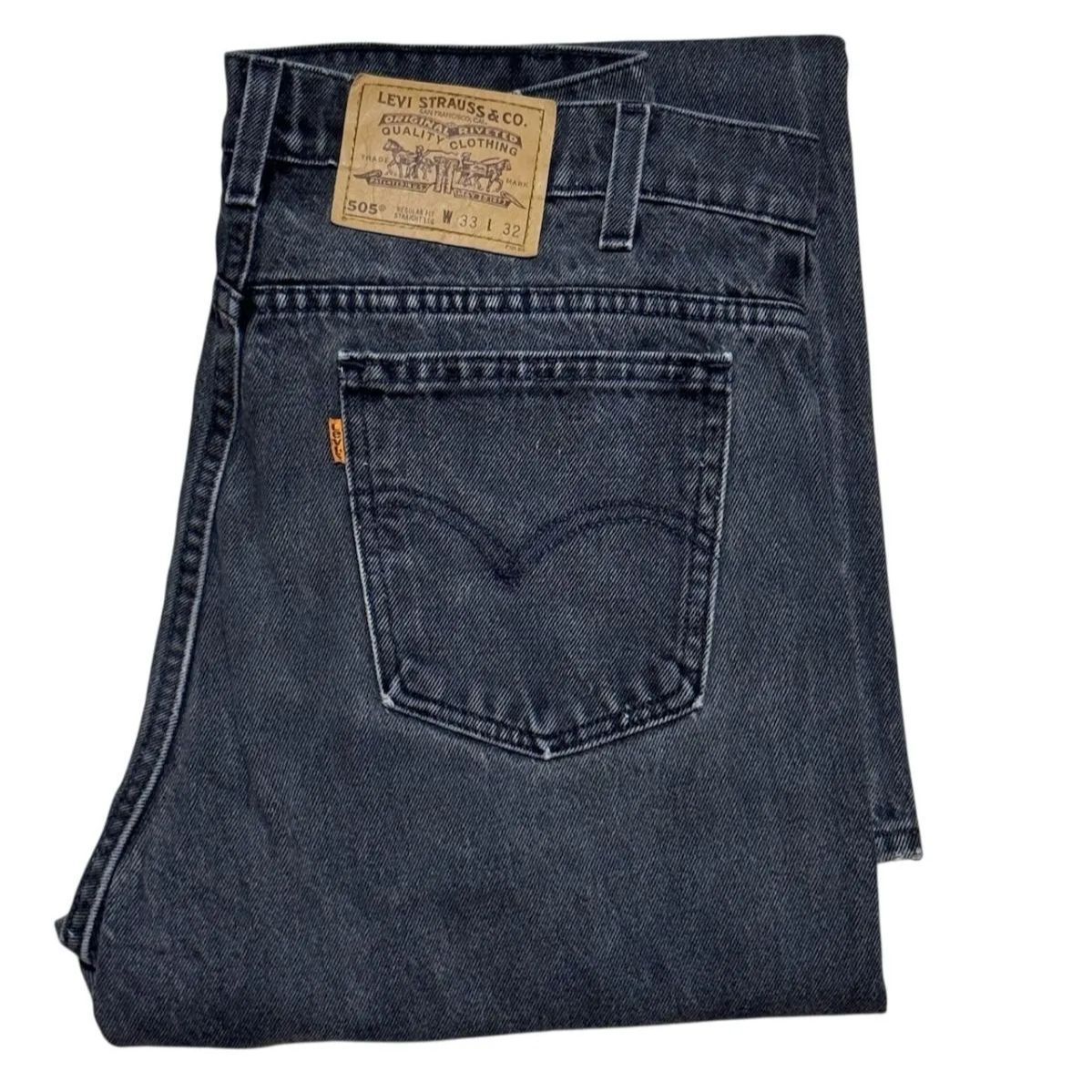 90s Levi's 505 サルファブラック オレンジタブ |USA製 W33 L32 90s Levi's 505 サルファブラック オレンジタブ |USA製 W33 L32