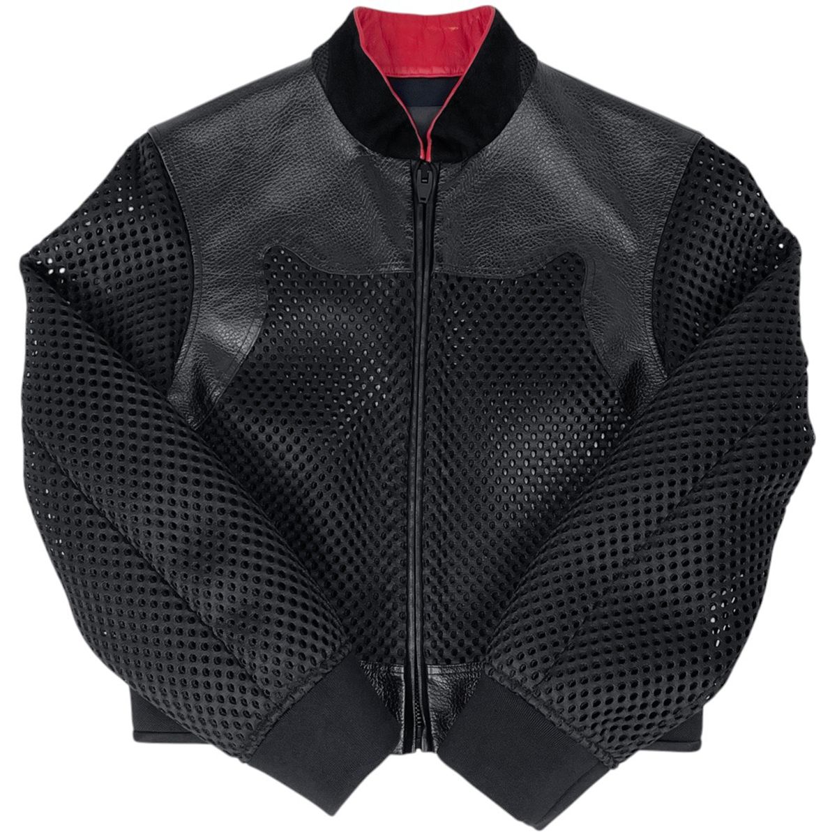 アレキサンダーワン Alexander Wang ジップアップ ステン ジャケット パンチング ショート丈 アウター ノー ジャケット ブラック レディース